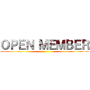 ＯＰＥＮ ＭＥＭＢＥＲ ()