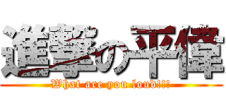 進撃の平偉 (What are you loud!!!)