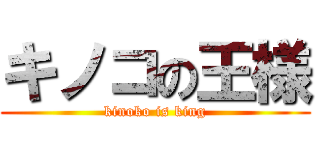 キノコの王様 (kinoko is king)