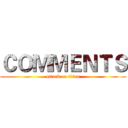 ＣＯＭＭＥＮＴＳ (attack on titan)