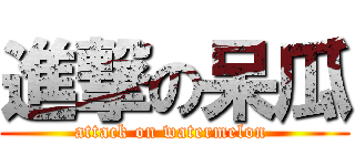 進撃の呆瓜 (attack on watermelon )