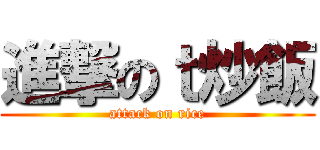進撃のｔ炒飯 (attack on rice)