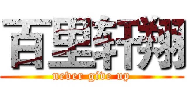 百里轩翔 (never give up)