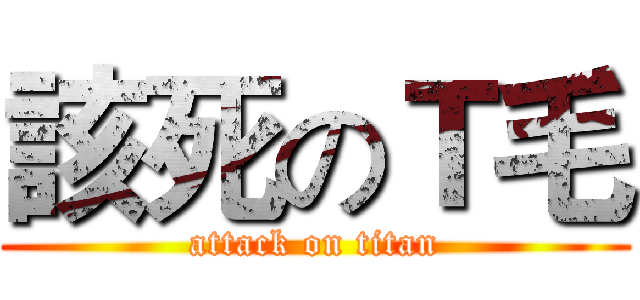 該死のＴ毛 (attack on titan)