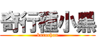 奇行種小黑 (kurochan)