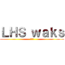 ＬＨＳ ｗａｋｓ (瓦克斯)