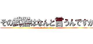 その武器はなんと言うんですか (attack on titan)