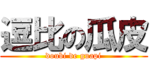 逗比の瓜皮 (doubi de guapi)