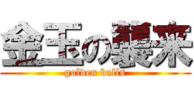 金玉の襲来 (golden balls)
