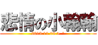 悲情の小翰翰 (2013.11.09 >.^)