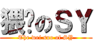 猥琐のＳＹ (The wei suo of SY)