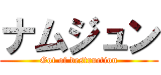 ナムジュン (Got of destruction)
