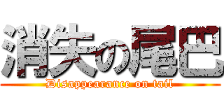 消失の尾巴 (Disappearance on tail)