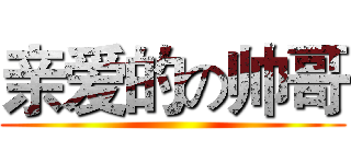 亲爱的の帅哥 ()