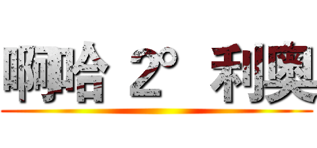 啊哈 ２°利奥 ()