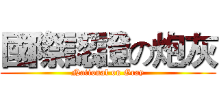 國際認證の炮灰 (National on Gray)