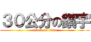 ３０公分の鎮宇 (attack on titan)