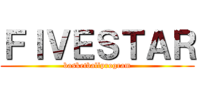 ＦＩＶＥＳＴＡＲ (basketballprogram)