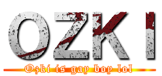 ＯＺＫＩ (Ozki is gay boy lol)