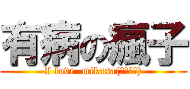 有病の瘋子 (I love  mikasa(殺小??))