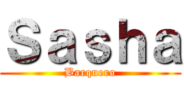Ｓａｓｈａ (Barquero)