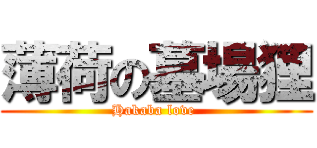 薄荷の墓場狸 (Hakaba love )