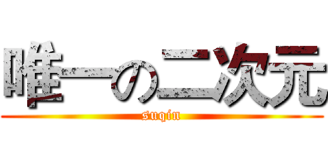 唯一の二次元 (suqin)