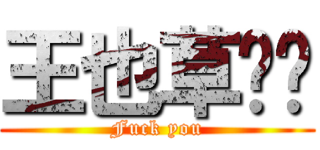 王也草伱嗎 (Fuck you)