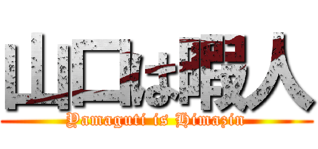 山口は暇人 (Yamaguti is Himazin)