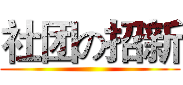 社团の招新 ()