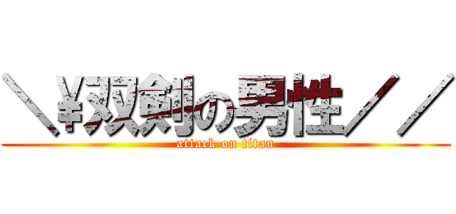 ＼\双剣の男性／／ (attack on titan)
