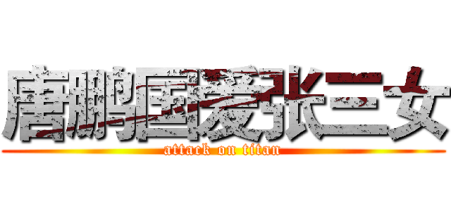 唐鹏国爱张三女 (attack on titan)