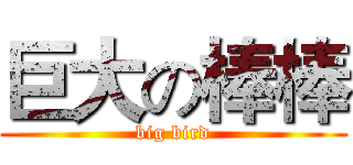 巨大の棒棒 (big bird)