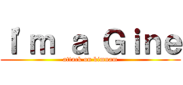 Ｉ'ｍ ａ Ｇｉｎｅ (attack on kimnam)