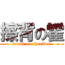 擦背の霍 (brush on shoulder)