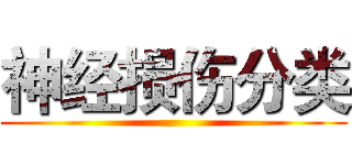 神经损伤分类 ()