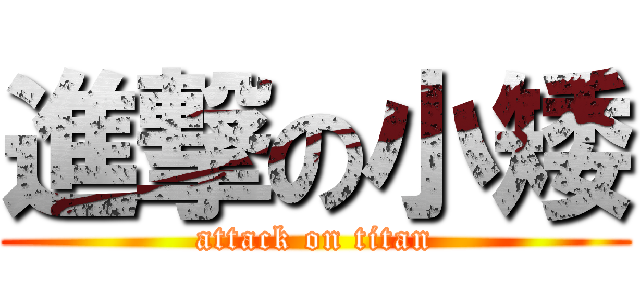 進撃の小矮 (attack on titan)