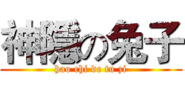 神隱の兔子 (hao chi de tu zi)