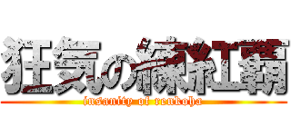 狂気の練紅覇 (insanity of renkoha)