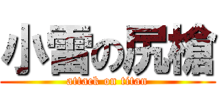 小雷の尻槍 (attack on titan)