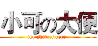 小可の大便 (the shit of coco )