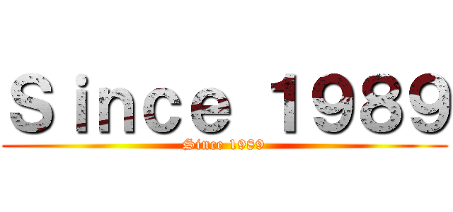 Ｓｉｎｃｅ １９８９ (Since 1989)