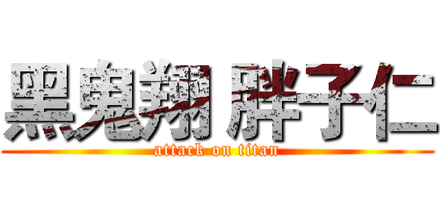 黑鬼翔 胖子仁 (attack on titan)