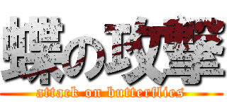 蝶の攻撃 (attack on butterflies)