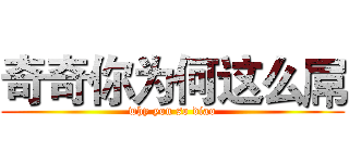 奇奇你为何这么屌 (why you so diao)