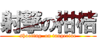 射撃の柑桔 (shooting  on tangerine)