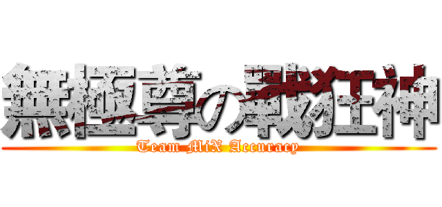 無極尊の戰狂神 (Team MiX Accuracy)