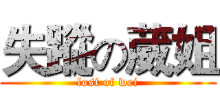 失蹤の葳姐 (lost of wei)
