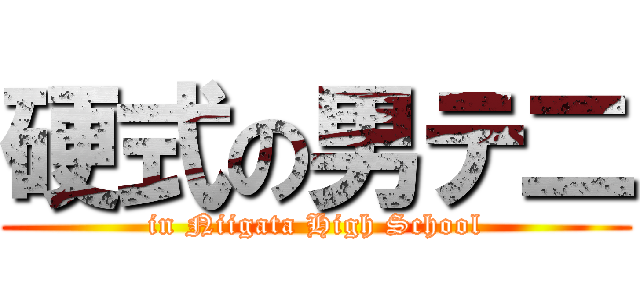 硬式の男テ二 (in Niigata High School)