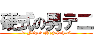 硬式の男テ二 (in Niigata High School)